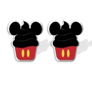 Disney 🌟 Handpainted⭐Disney Mickey Mouse Stainless Steel Stud Earrings